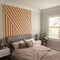 Ekena Millwork 94H x 1/4T Adjustable Wood Slat Wall Panel Kit w/ 4W Slats, Cherry contains 11 Slats SWW55X94X0250CH - alternate 5